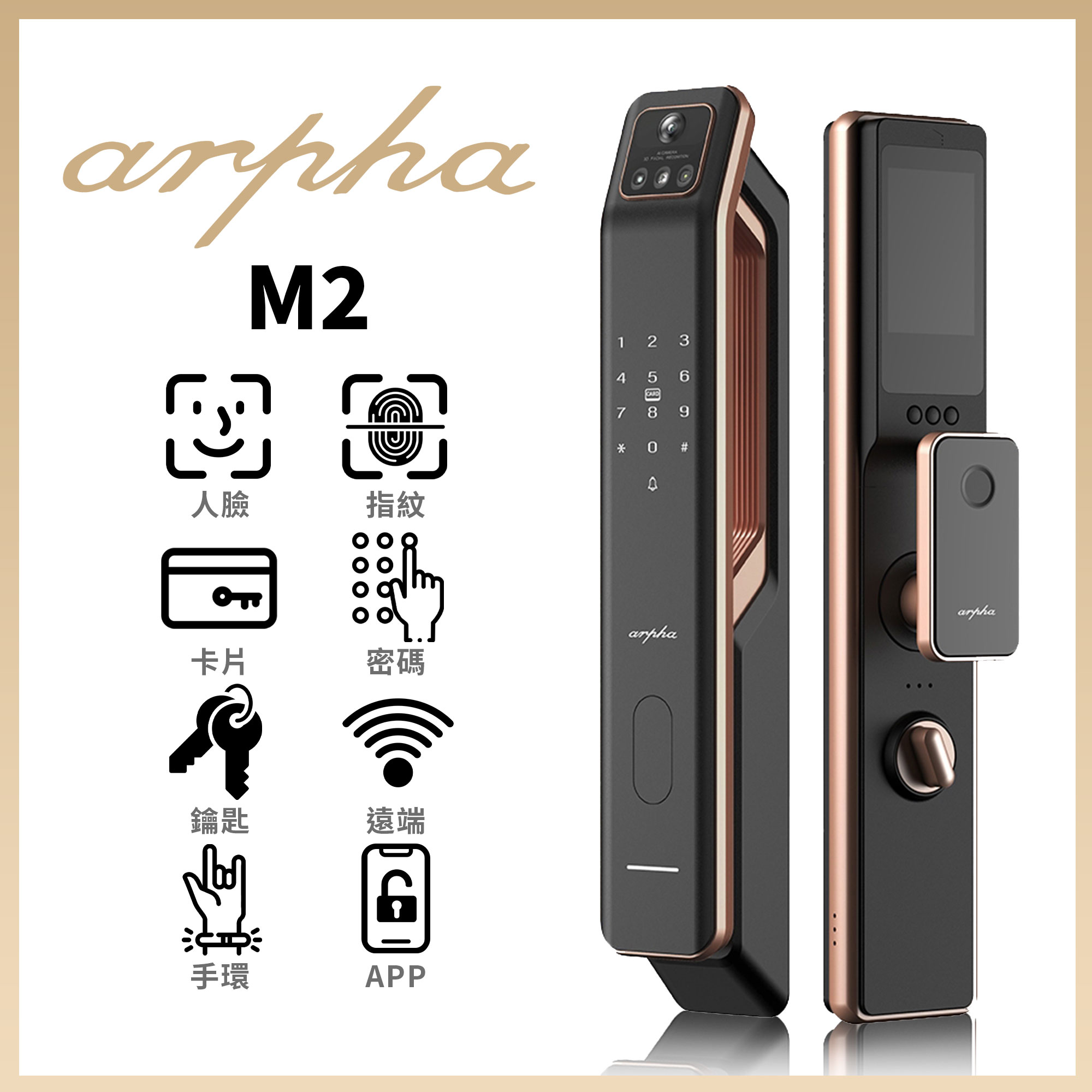 阿爾法Arpha - M2多功能電子鎖